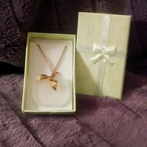 Vintage Avon Glass Apple Necklace